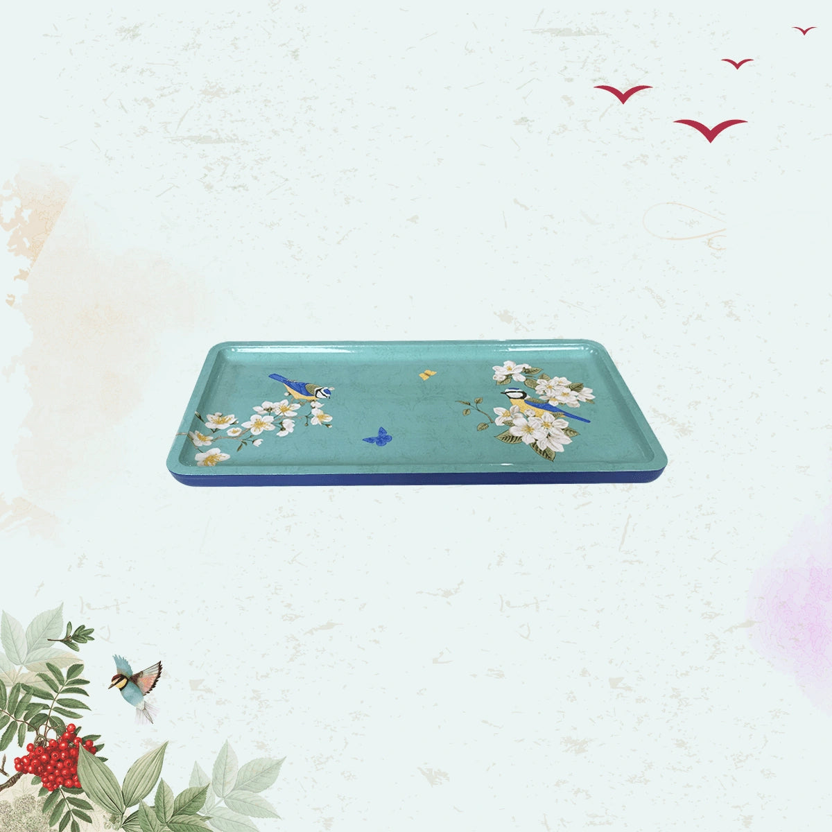 Birds in Paradise Serving Platters